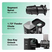 Blitzhome BH-JC01 Cold Press Juicer Slow Masticating