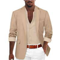 Men's Slim Fit Blazer – Casual Business Suit Jacket