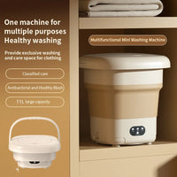 Folding Portable Washing Machine with Spin Dryer