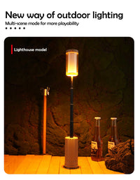 Camping Lantern Rechargeable Telescopic Collapsible LED Tent Light