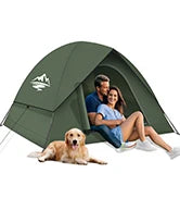Tents for Camping 3-4 Person with Rainfly Camping Tents 100% Waterproof Windproof Tents for Camping with Removable Rainfly