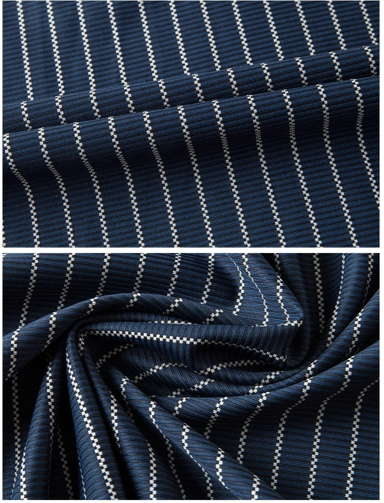 Men’s Striped Short Sleeve Shirt – Business Casual Summer