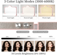 48W Half Moon LED Nail Lamp – Foldable Beauty Desk Light