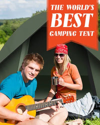 Tents for Camping 3-4 Person with Rainfly Camping Tents 100% Waterproof Windproof Tents for Camping with Removable Rainfly