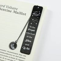 Stainless steel bookmarks designed for students, Kawaii book accessories for returning to school as learning stationery