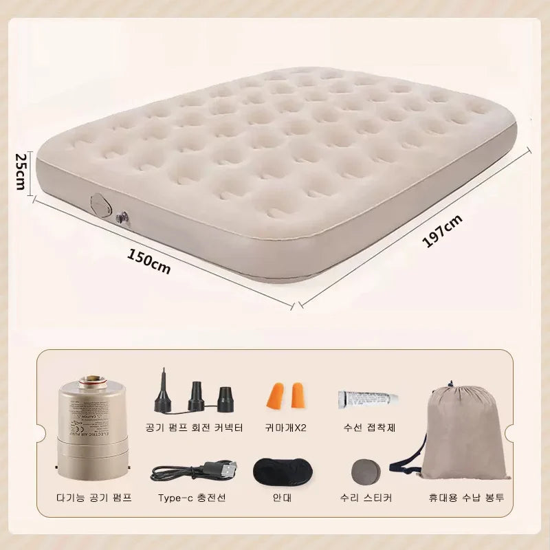 Double Inflatable Bed – Thickened Portable Air Mattress