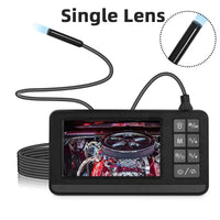 Dual Lens Industrial Endoscope Camera with Screen IP67