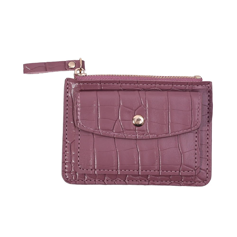 Mini PU Leather Wallet – Slim Short Coin Purse