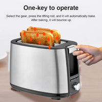 2-Slice Electric Toaster – Bread & Sandwich Maker 110V/220V