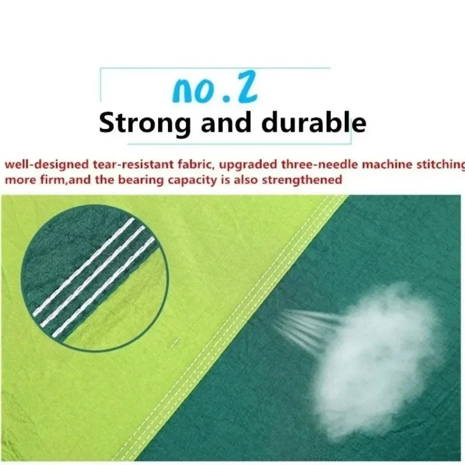 Outdoor camping hammock with mosquito net network foldable portable elastic garden leisure sleep leisure camping equipment