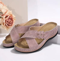 Women’s Wedge Sandals – Retro Slip-On Casual Shoes
