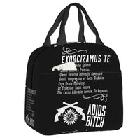 Supernatural Insulated Lunch Tote Bag for Women The Family Business Winchester Things Cooler Thermal Bento Box Outdoor Camping