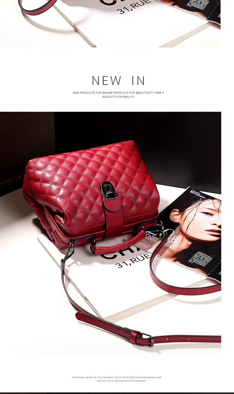 Vintage Argyll Crossbody Bag – Women’s Doctor Handbag