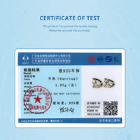 Bamoer 925 Silver Mermaid & Starfish Ocean Hoop Earrings