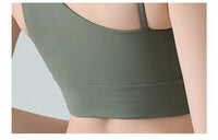 Sports Bra for Women, Shock-absorbing and Anti Sagging Bra, Worn Externally with Chest Cushion, Sloping Shoulder, Fitness Dance