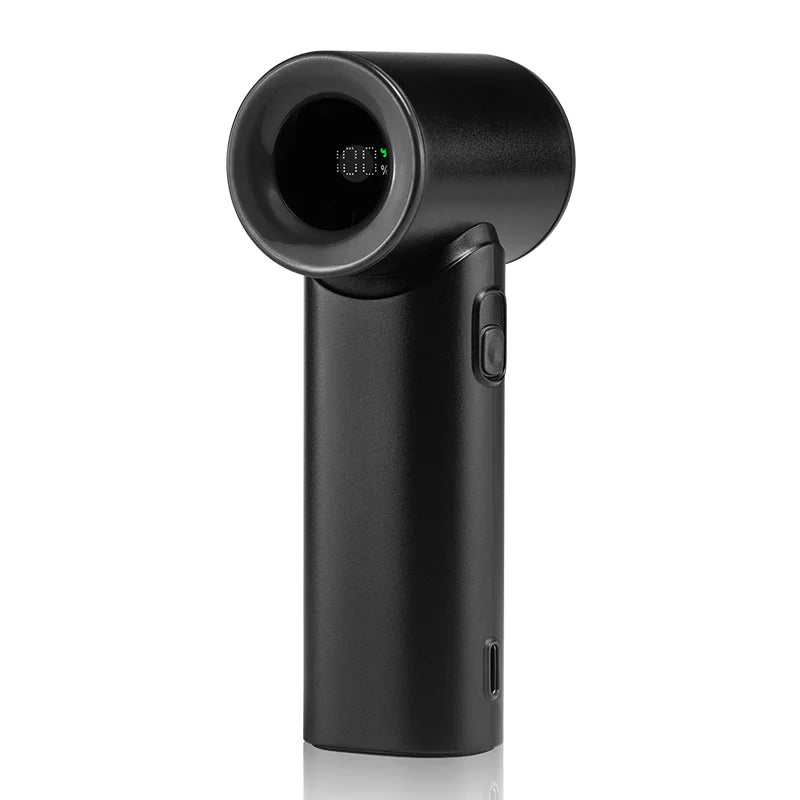 Portable Handheld Fan Turbo Strong Wind 5 Speeds Adjustable Mini Fan USB Rechargeable Personal Highspeed Fans for Travel Camping