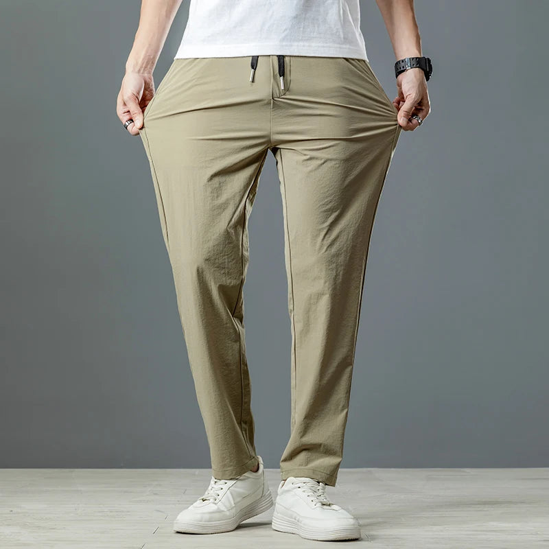 Men’s Ice Silk Stretch Business Casual Pants