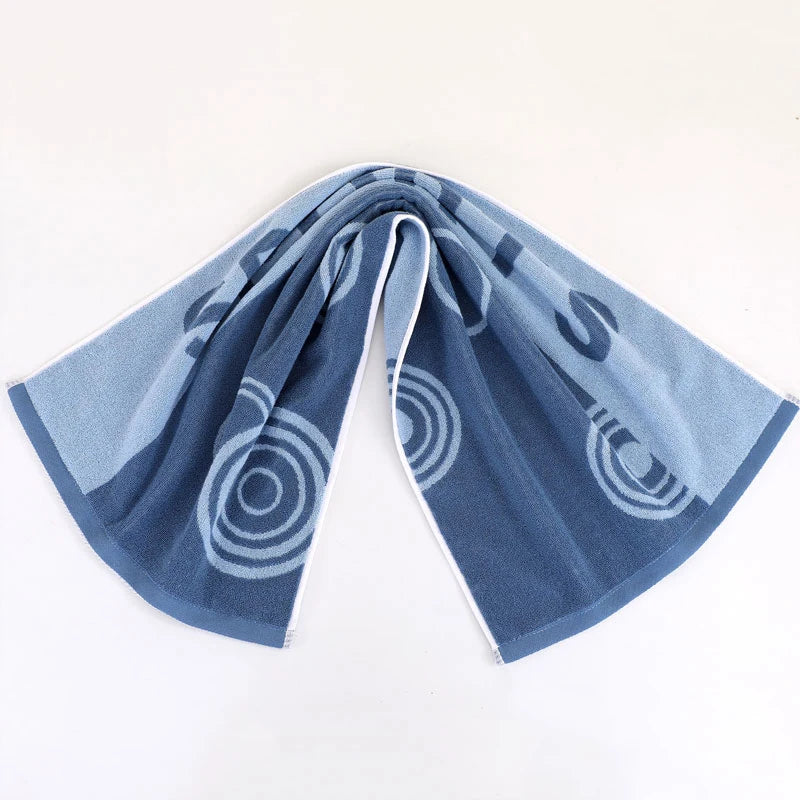 Pure cotton sport towel, soft and breathable, absorbent towel suitable for yoga, sports, gym, exercise, and more activities