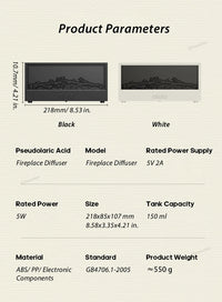 Simulated Bonfire Flame Diffuser Colorful Night Light Essential Oil Fireplace Diffuser with Timer Remote for Home Creative Gift