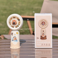 Portable Mini Pocket Cooling Fan Fashion Handheld Cartoon Cute Capybara MINI Fan Outdoor USB Charging Small Fan Gifts