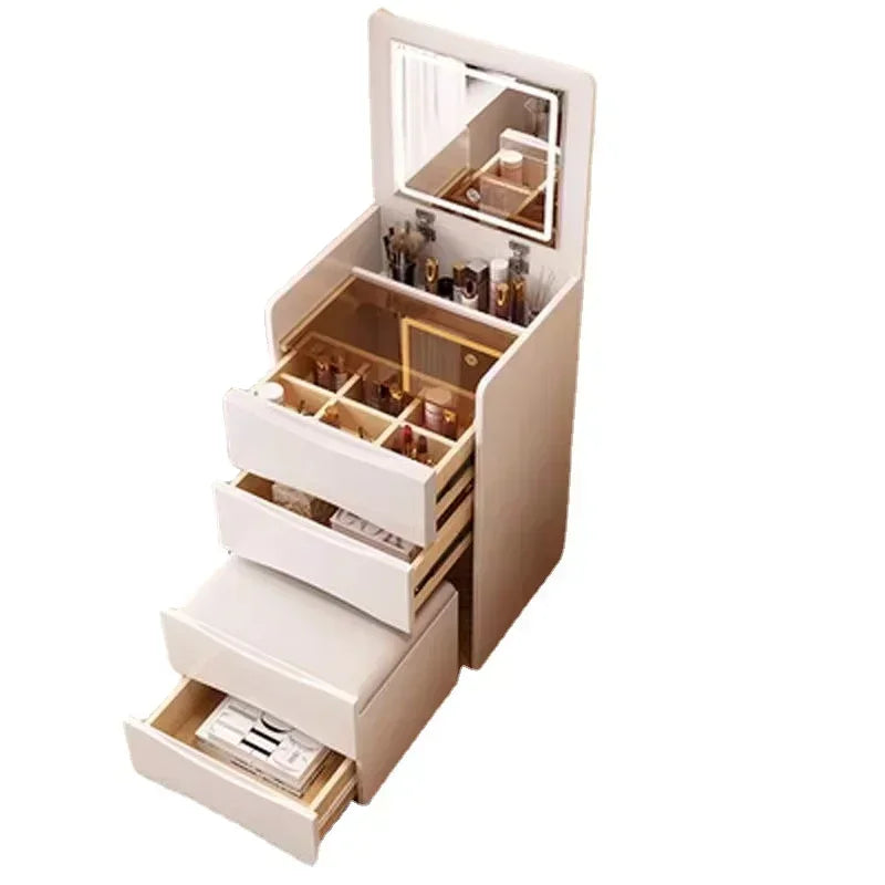 Modern Multi-Functional Dressing Table with Stool