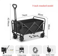 Outdoor Camping Cart – Large Capacity Foldable Trolley