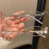 Oval Bling Sunglasses – Metal Frame Fashion Eyewear