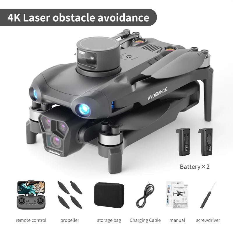 4K Dual Camera Drone – Brushless Motor w/ Screen Remote