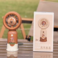 Portable Mini Pocket Cooling Fan Fashion Handheld Cartoon Cute Capybara MINI Fan Outdoor USB Charging Small Fan Gifts