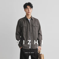 Men’s Cotton Work Shirt Jacket – Autumn Outdoor Safari Style