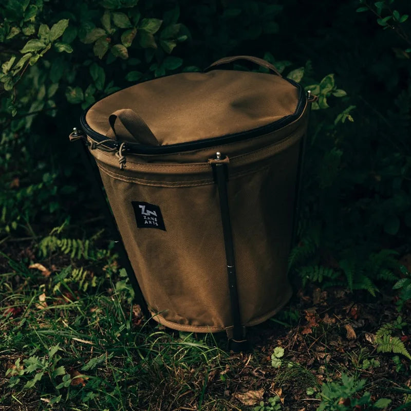 Outdoor Camping Trash Can, Foldable Storage, Round Bucket, Water Bucket, Self Driving Camping Cleaning, Portable Vehicle