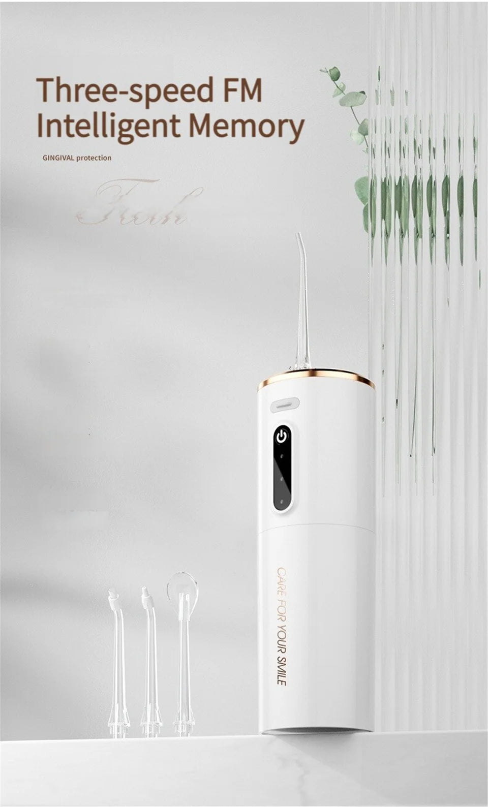 Portable Oral Irrigator – USB Rechargeable Water Flosser