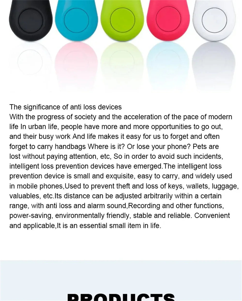 Mini GPS Tracker Smart Finder for Pets, Kids & Keys