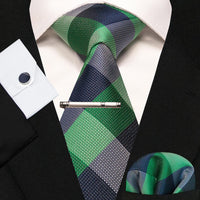 8cm Silk Men’s Tie Set with Pocket Square