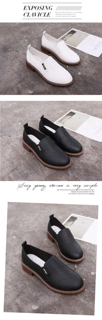 Summer Footwear for Woman Flat Solid Color Oxford Shoes