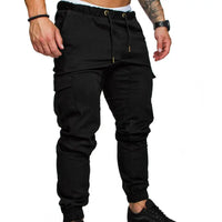Men’s Cargo Pants with Pockets & Drawstring