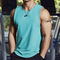 Men’s Summer Fitness Tank Top – Sleeveless Gym Vest