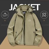 Men’s Hooded Windbreaker Jacket – Autumn Winter Casual Coat