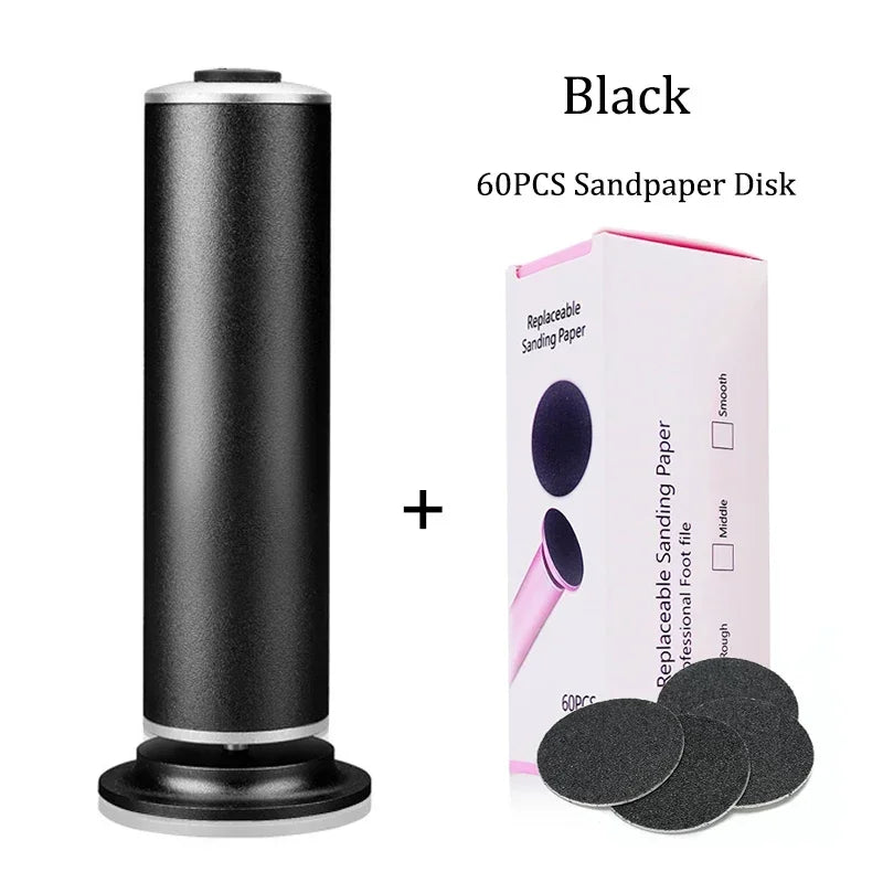 Electric Pedicure Foot File – Callus Remover w/ Sandpaper