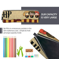 Harrys Potters Magic School Pencil Case Pencil Box Pen for Student Large Storage Bag Students School Gifts Stationery