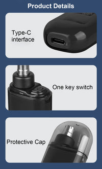 Portable Nose & Ear Hair Trimmer – Rechargeable Groomer