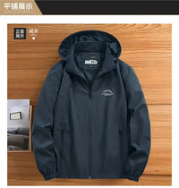 Men’s Hooded Windbreaker Jacket – Autumn Winter Casual Coat
