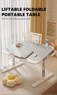 Adjustable Folding Laptop Desk – Bed & Floor Use