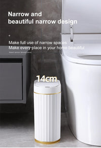 Smart Home Automatic Sensor Trash Can For Kitchen Bathroom Toilet Smart Trash Can Living Room Dustbin Wastebasket Waterproof Bin