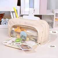 Back To School Large Capacity Pencil Cases Bag Aesthetic School Cases Girl Stationery Holder Children Students School Supplies
