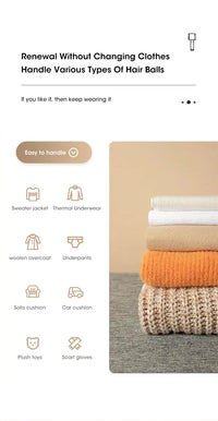 Rechargeable Electric Lint Remover for Clothes & Fabrics