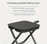 Portable folding stool, foldable hand-held camping stool, special folding stool for camping and fishing outdoors
