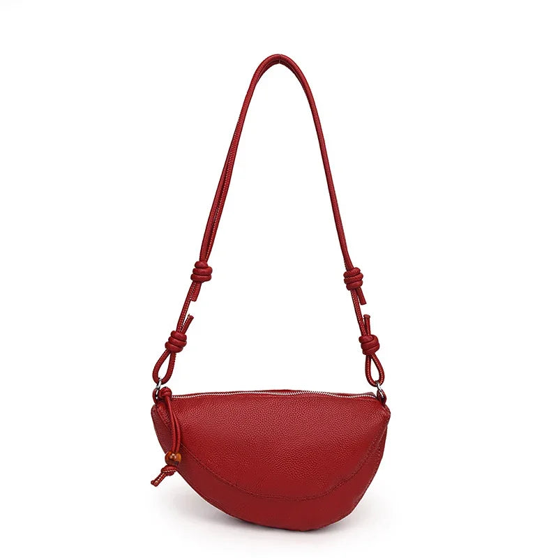 Women’s Genuine Cow Leather Crossbody Tote Shoulder Bag