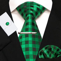 8cm Silk Men’s Tie Set with Pocket Square