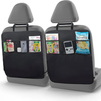 Car Child Seat Kick Pad Backrest Protector & Organizer